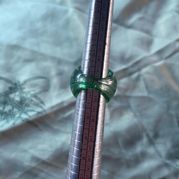 handmade Murano glass dome rings Four Chunky statement Rings jewelry bundle lot - Picture 7 of 7